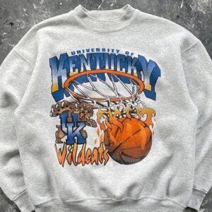 Kentucky Wildcats Basketball UK Sweater, University of Kentucky Crewneck Shirt